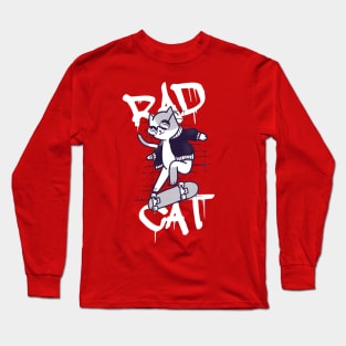 Skater cat Long Sleeve T-Shirt